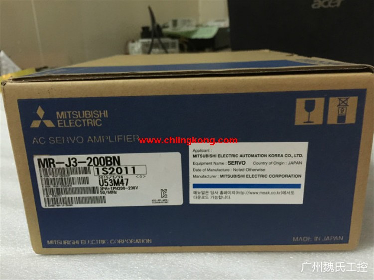 三菱SSCNETⅢ光纖通訊型驅動(dòng)器MR-J3-200BN